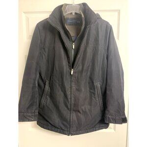 Weatherproof Men's Double Zip Tech Jacket Size L‎ Removable Hood